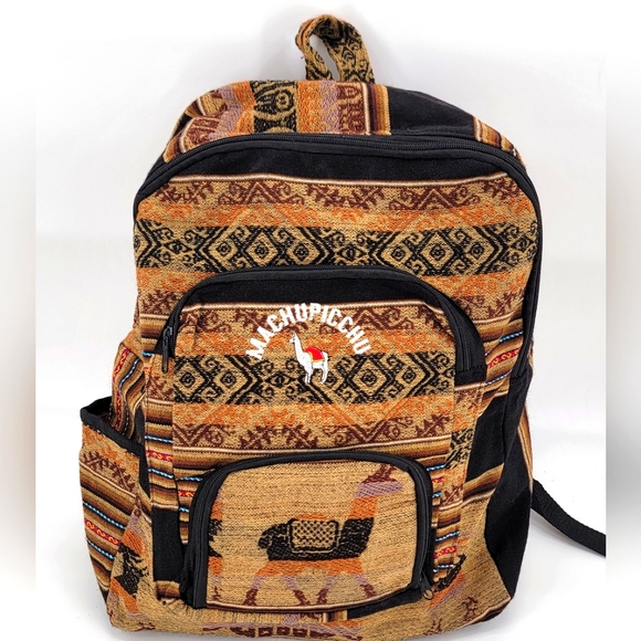 Unbranded Bags Peruvian Backpack Machu Picchu Llama Alpaca